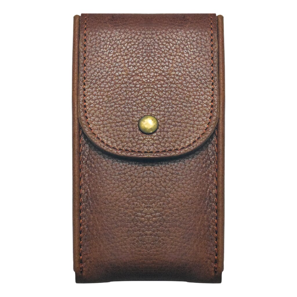 Leather Travel Watch Storage Pouch Holder Wristwatch Protect Storage Case: Brown