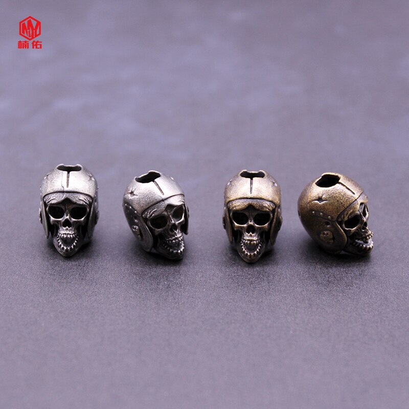1PC Retro Brass Copper Knife Beads Paracord Beads Devil White Copper Lanyard Pendants Accessories