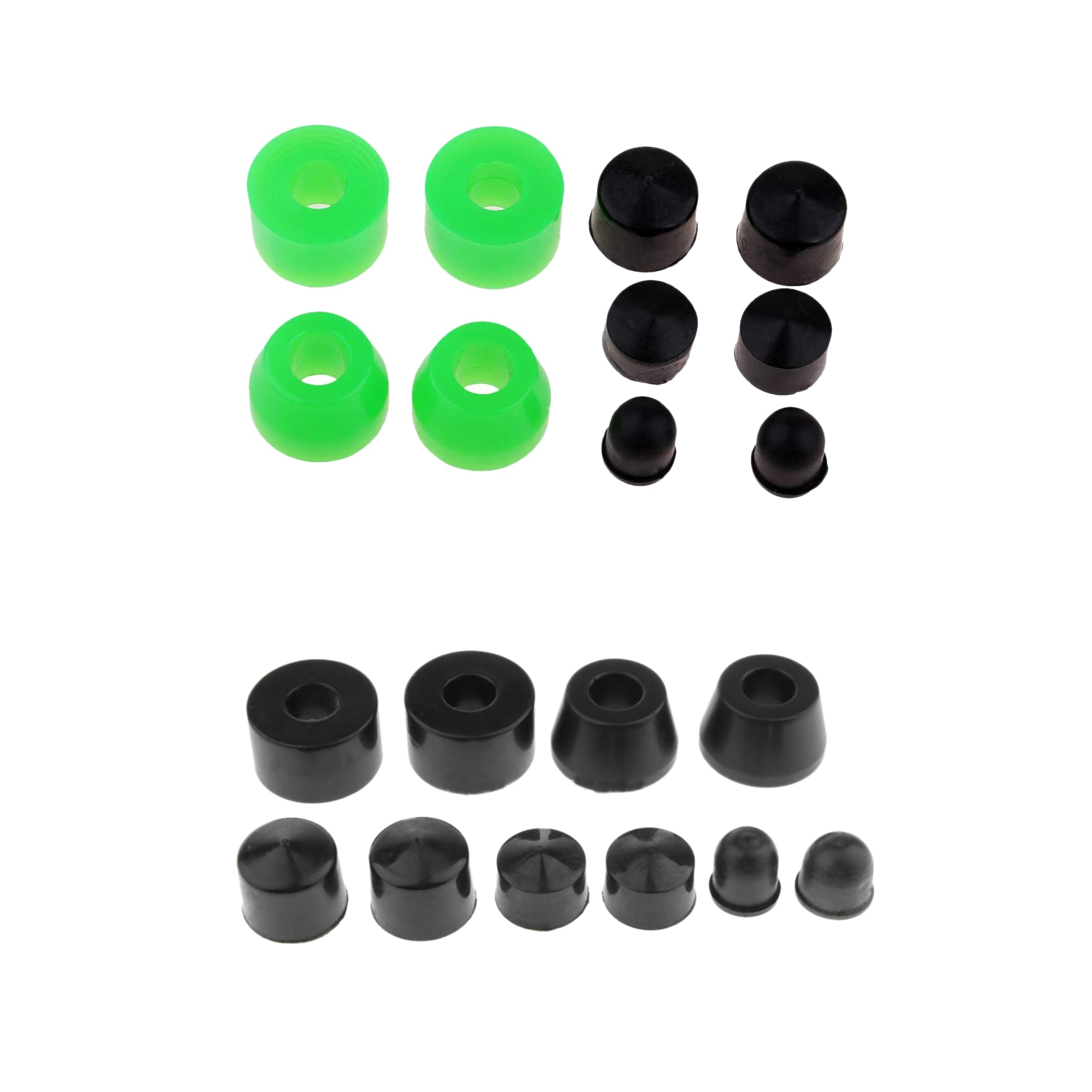 10 Uds. Cojinetes de monopatín Longboard, buje de cilindro cónico, juego de tazas pivotantes, accesorios para camión Longboard