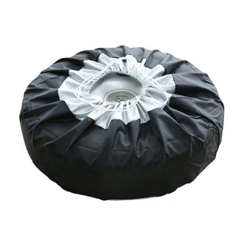 Couverture de pneu de 4 pièces, couverture de pneu d'été d'hiver, couverture de pneu de secours de voiture, sacs de rangement, sac de transport, couvertures de Protection de roue