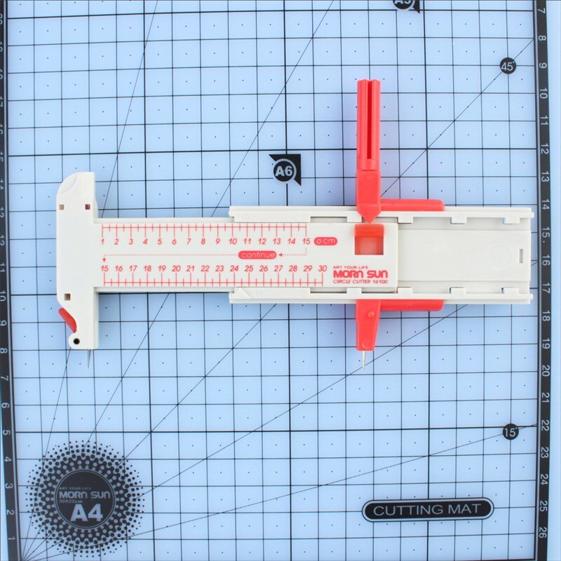 Compass Cutter Round Circle Knife Double-cut Compasses Paper Knife Cutter Paper Cardboard Rubber Vinyl Leather Art Craft Tool