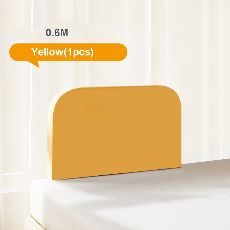 38Cm Hoogte Baby Bed Rail Guard Bumpers Verstelbare Anti-Collision Vangrail Kinderen Bed Hek Bed Algemene Zachte gate Wieg Rail: 0.6m yellow