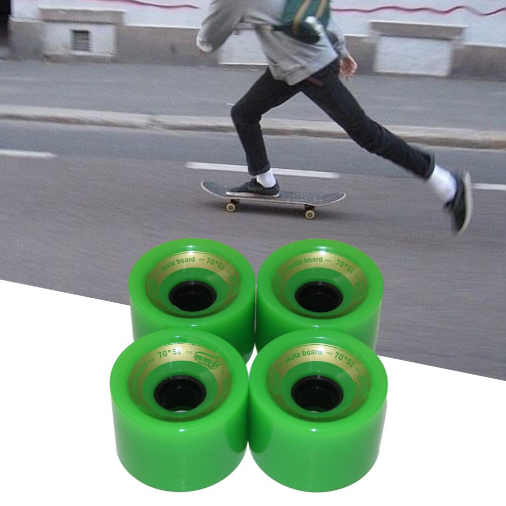 Ruote da Skateboard ruote da tavola in poliuretano Cruiser colore brillante antiruggine pratiche ruote da Skate di buona tenacità