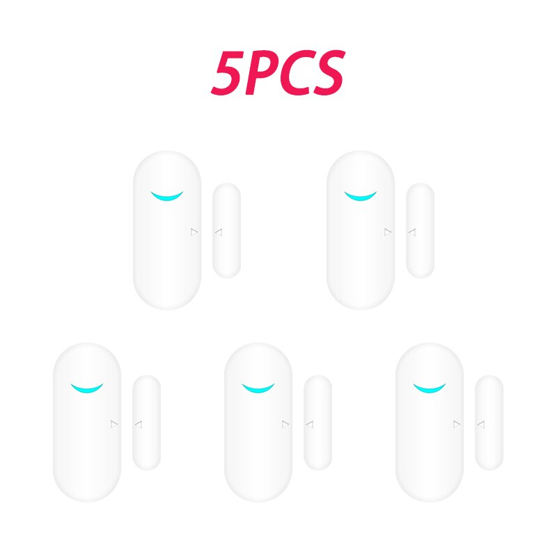 5PCS RF Sensor 433Mhz Door Window Alarm Sensor Wireless Automation Anti-Theft Alarm For Smart Home Security Alarm System