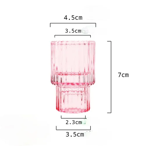 rot Mini Glas Kerzenhalter verjüngen Kerzen ständer kleine Tee licht Kerzenhalter Kerzenhalter Weihnachts dekor grünes Glas: Licht Gelb