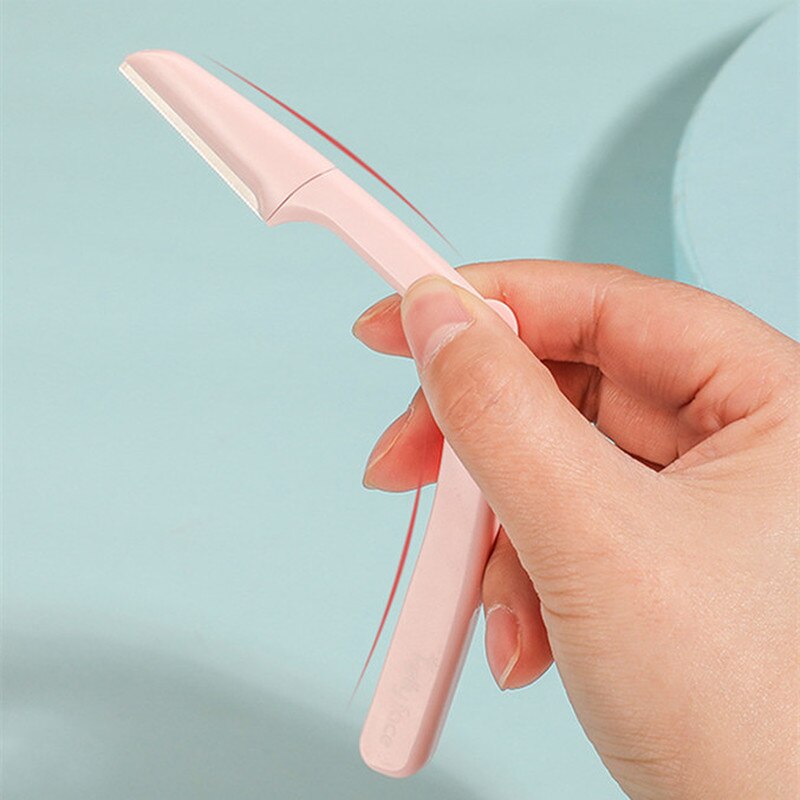 3 Stks/set Vouwen Wenkbrauw Trimmer Wenkbrauw Schaar Voor Beginners Veiligheid Schrapen Wenkbrauw Scheermes Schoonheid Dermaplaning Gereedschap