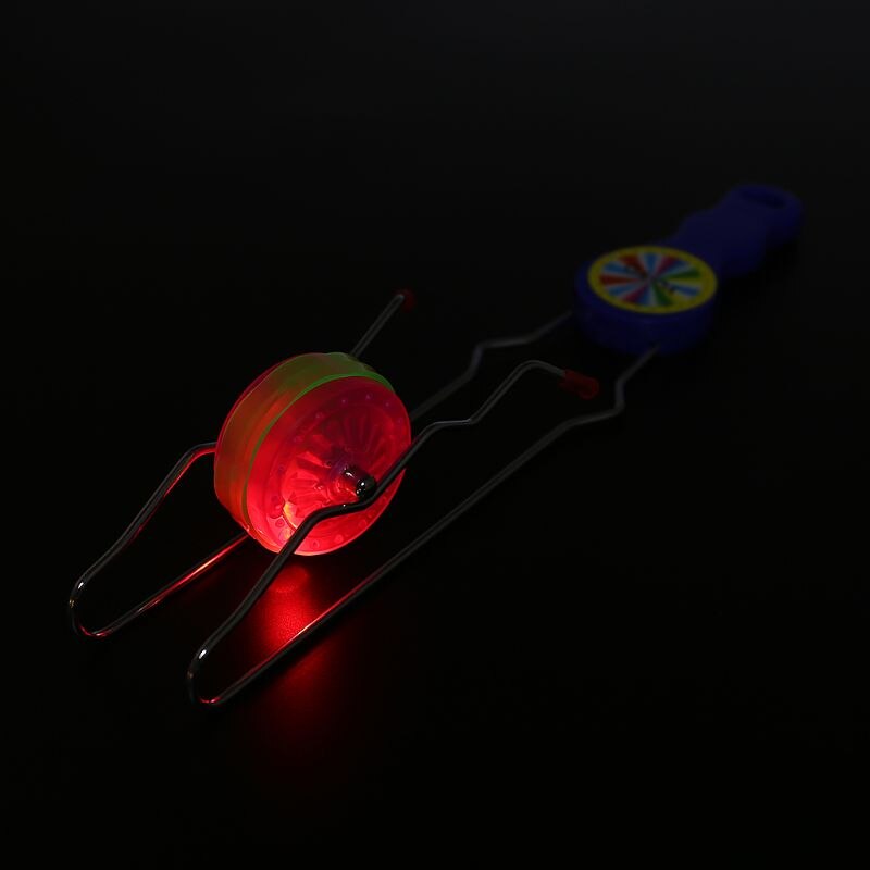 HBB 1 Set LED YOYO Ball colorato lampeggiante Magic Rail Rolling volano giocattolo bambini gioca regali giocattoli luminosi per bambini (colore casuale)