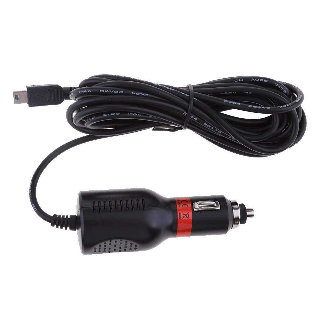 Premium Vehicle USB Adapter 8-36V to 5V Mini USB Cable GPS DVR Charging fit Cars Trucks Accessories