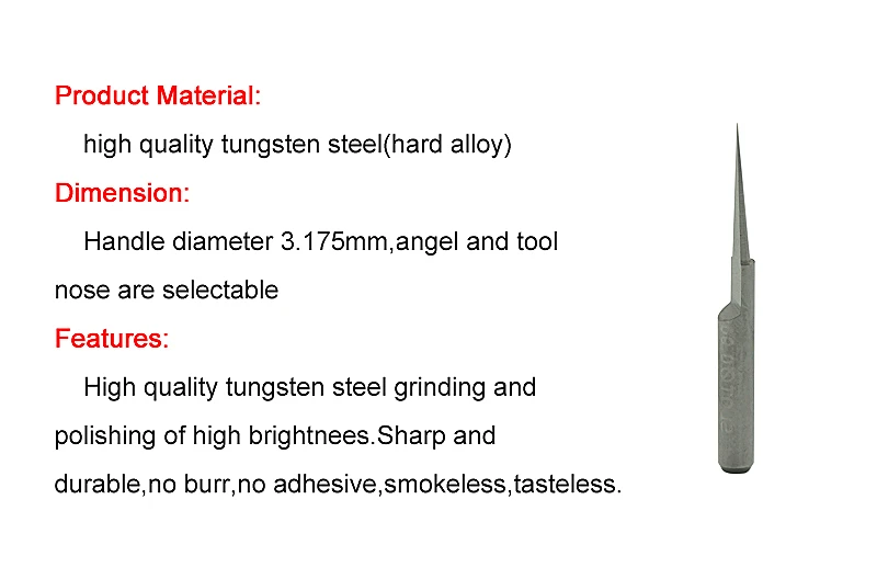 Brocas de fresado de 3.175mm, herramientas de corte de 10, 20 y 30 grados para fresadora de carpintería, uso de máquina de grabado