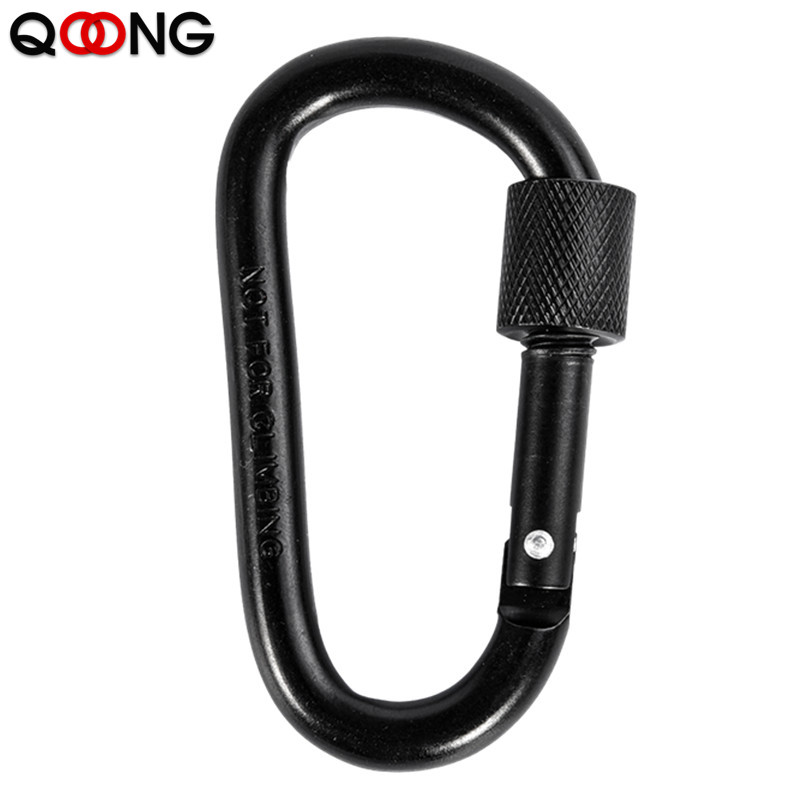 3 Pcs Clip Outdoor Buckle Keychain Screw Hang Quickdraw Carabiner Climb Camp Survive Hike D Ring Snap Hook Clasp Key Chain Ring
