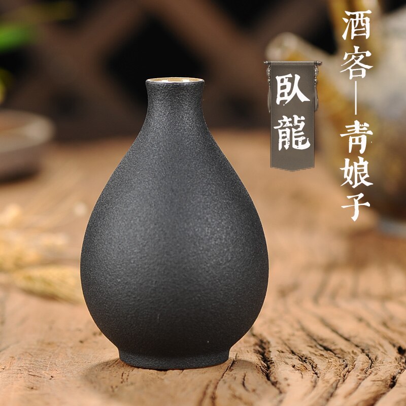 Drinking Portable Hip Flask Alcohol Set Small Pocket Bottle Hydro Flask Sake Set Wine Decanter Petaca Alcohol Drinkware: J   12x7.8cm