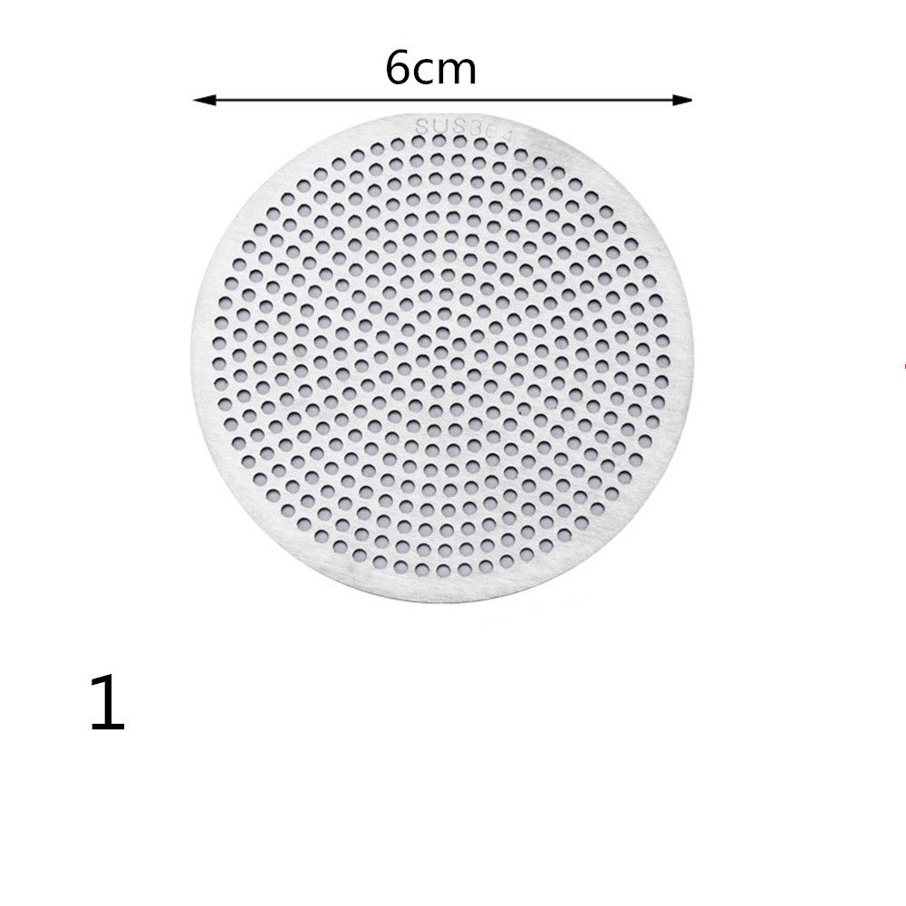 Filtro de pelo inoxidable 304, herramienta de drenaje de suelo, accesorios de baño, cubierta de drenaje de ducha, colador de fregadero: Blanco
