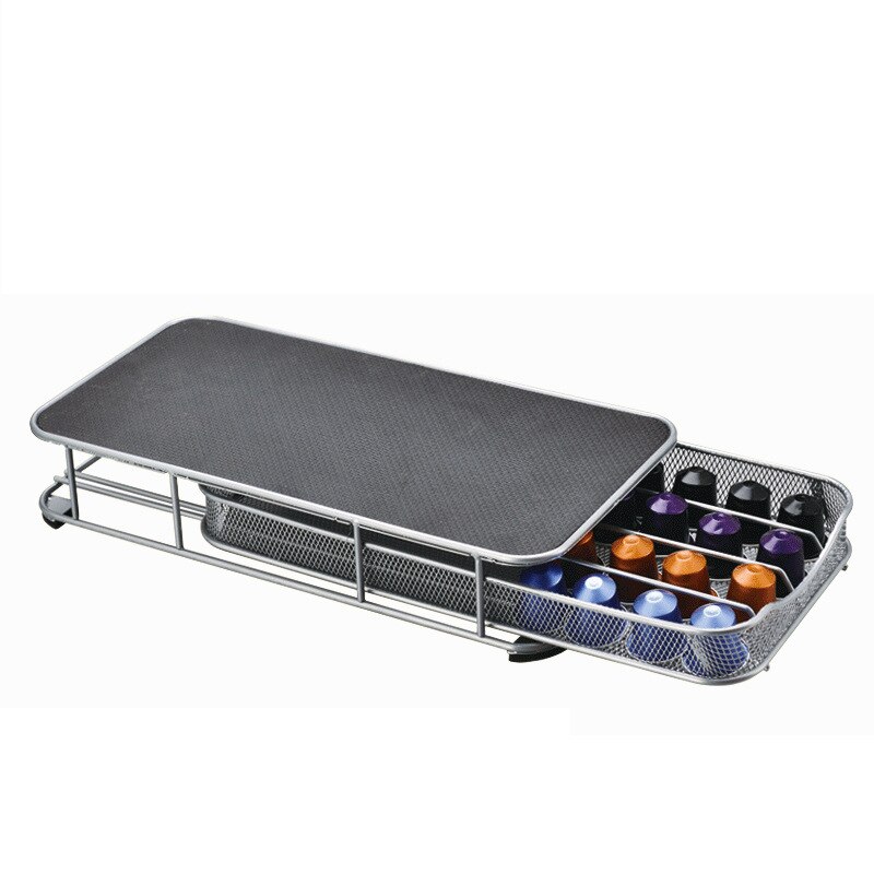 Kaffeholder opbevaringsskuffe kaffekapsler til 40 stk nespresso kapsler: Multi