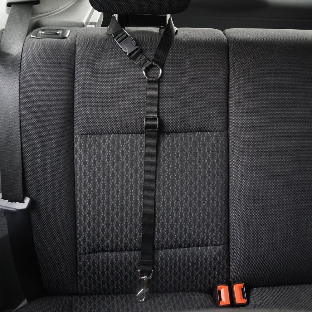 2 Packs Hond Kat Veiligheid Seat Belt Riem Auto Hoofdsteun Restraint Verstelbare Nylon Stof Hond Hoofdsteunen Voertuig Veiligheidsgordels Harness