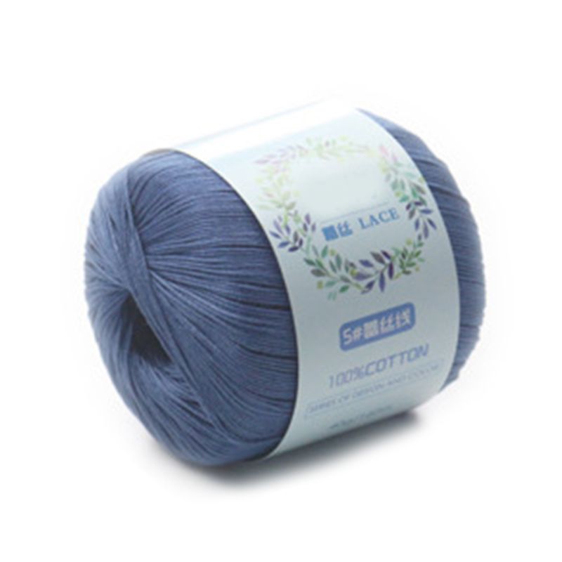 1 Roll Mercerized Cotton Cord Thread Medium Fine Solid Color DIY Hand Knitting Yarn for Embroidery Crochet Pearl Lace: 9
