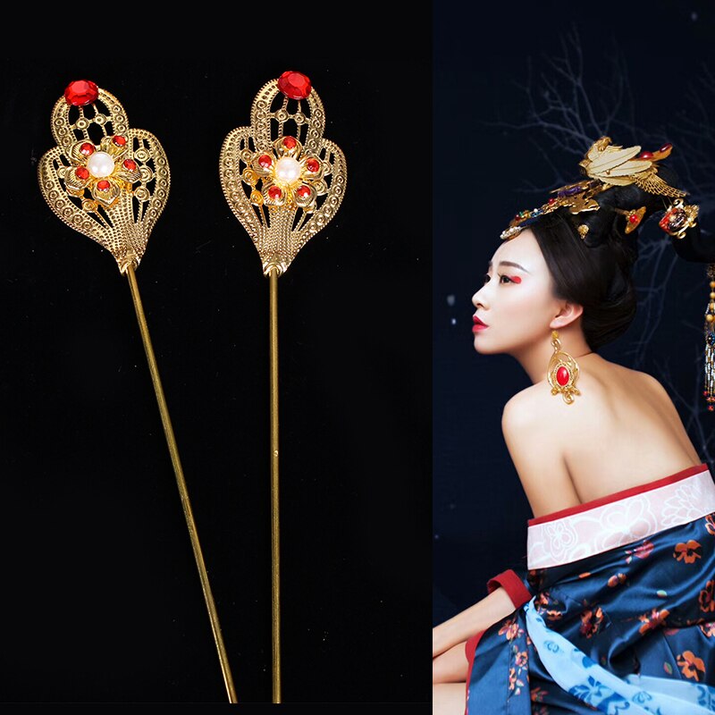 Qsj antiguo disfraz chino peluquería estilo antiguo imperial concubina Peluca de tocado: Hair 2