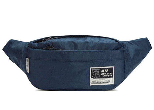 Solide concis unisexe sacs de poitrine tendances de rue unique sac de messager Oxford étanche voyage sac à bandoulière hommes Daypacks 4 couleurs: Bleu profond