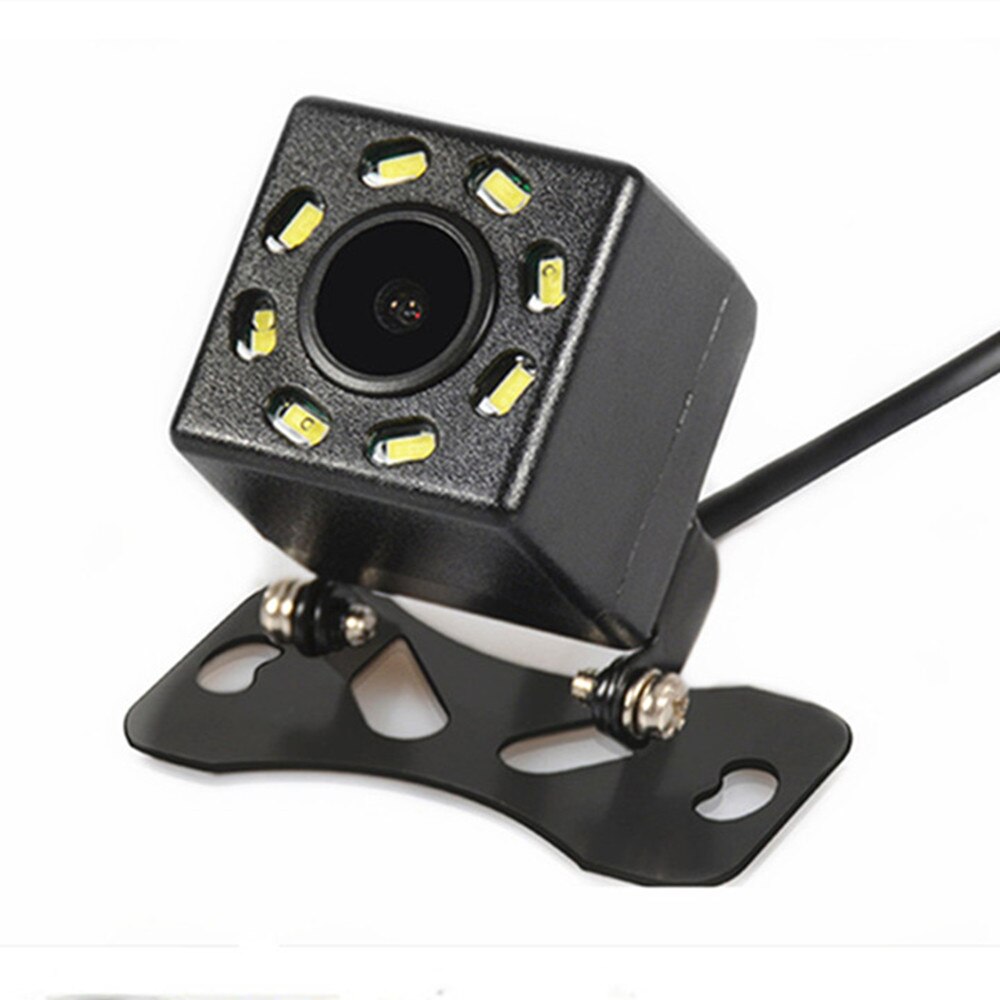 Intelligente dynamische traject HD Auto Achteruitkijk Camera LED Night vision Reverse Parking Waterdichte CCD Camera: With 8 LED lihgt