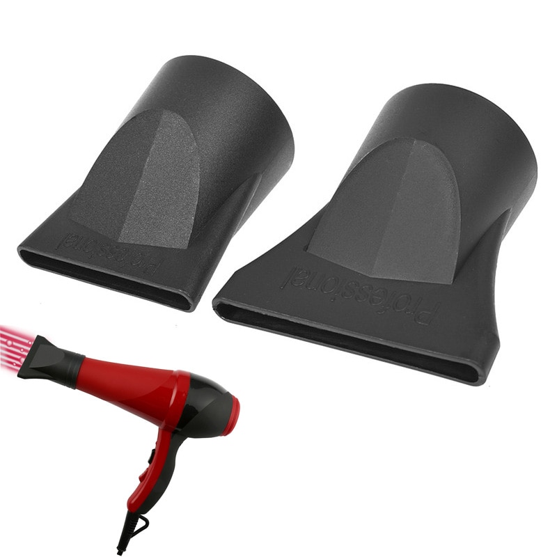 2 Stijlen Zwarte Platte Mond Haardroger Nozzle Professionele Salon Curl Droger Diffuser Smalle Concentrator Kapper Styling Tools