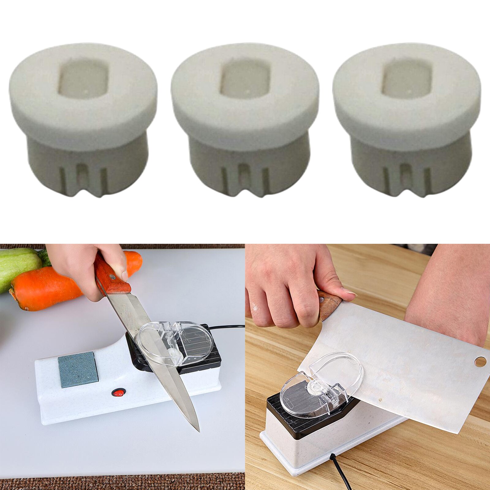 Set  of 3 slipstenar, elektriskt knivslipverktyg för slipning av sax kökskniv slipning slipning av hemhandverktyg