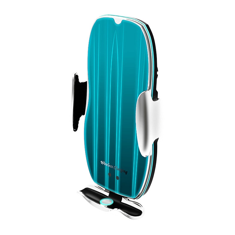 Magnetische autotelefoonhouder, draadloze oplader, universele slimme sensor, magneetoplader voor telefoon, huawei xiaomi in de auto: Zilver
