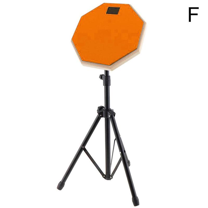 impostato di pratica per batteria muta impostato di batteria per allenamento in gomma per batteria muta in legno con supporto per esercizio di batteria jazz: F