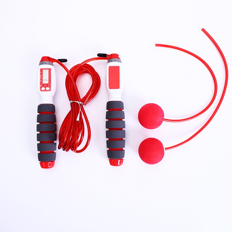 2.9m Sponge Jump Rope with Electronic Counter Adjustable Fast Speed Counting Skipping Rope Wire Workout Equipments: 03
