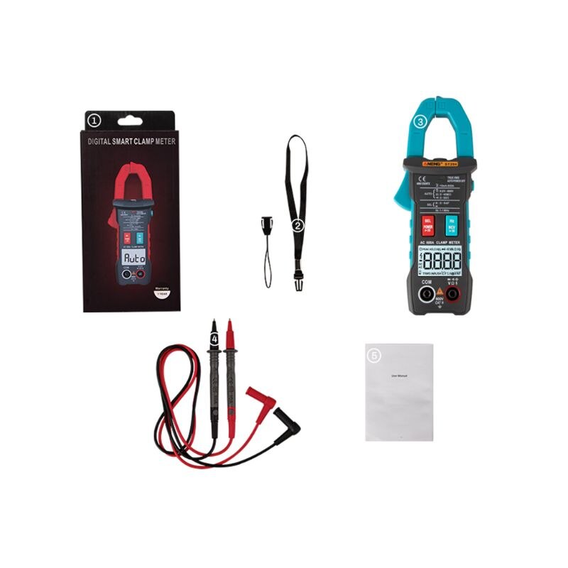 ST204 Clamp Meter 4000 Counts Digital DC/AC Current Voltage Clamp Analog Multimeter True Rms AUTO Range pinza amperimetrica 28TC
