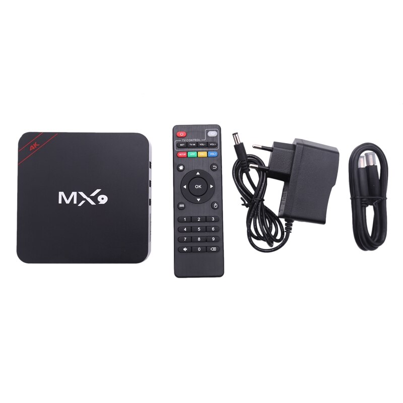 Tv Box MX9 4K Quad Core 1Gb 8Gb Android 4.4 Tv Box 2.0 Hd Hdmi Sd slot 2.4Ghz Wifi Set Top Box Media Player Eu Plug: Default Title