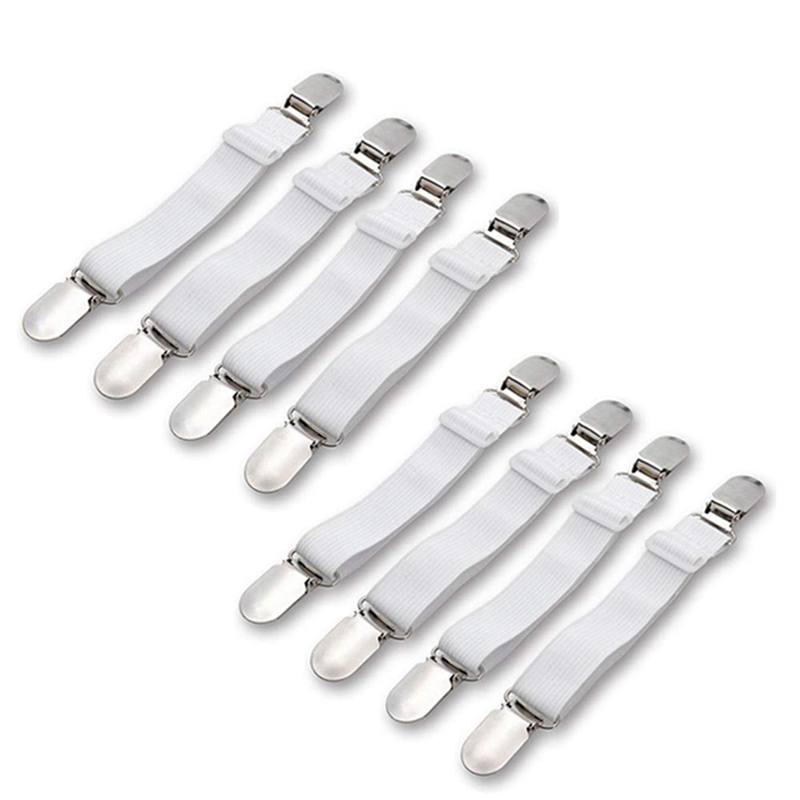 8 Stuks Lakenspanner - Verstelbare Lakenhouders Grippers: Default Title