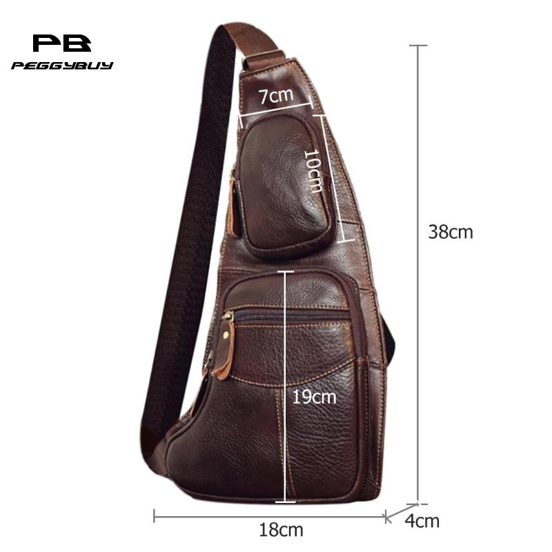 Lederen Taille Zakken Crossbody Tassen Voor Mannen Schouder Riem Tassen Reizen Borst Telefoon Pouch Taille Borst Packs Bolsas Purse
