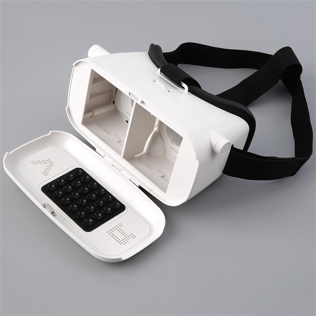 White Virtual Reality 3D Glasses Head Mount Google Cardboard For Smartphone