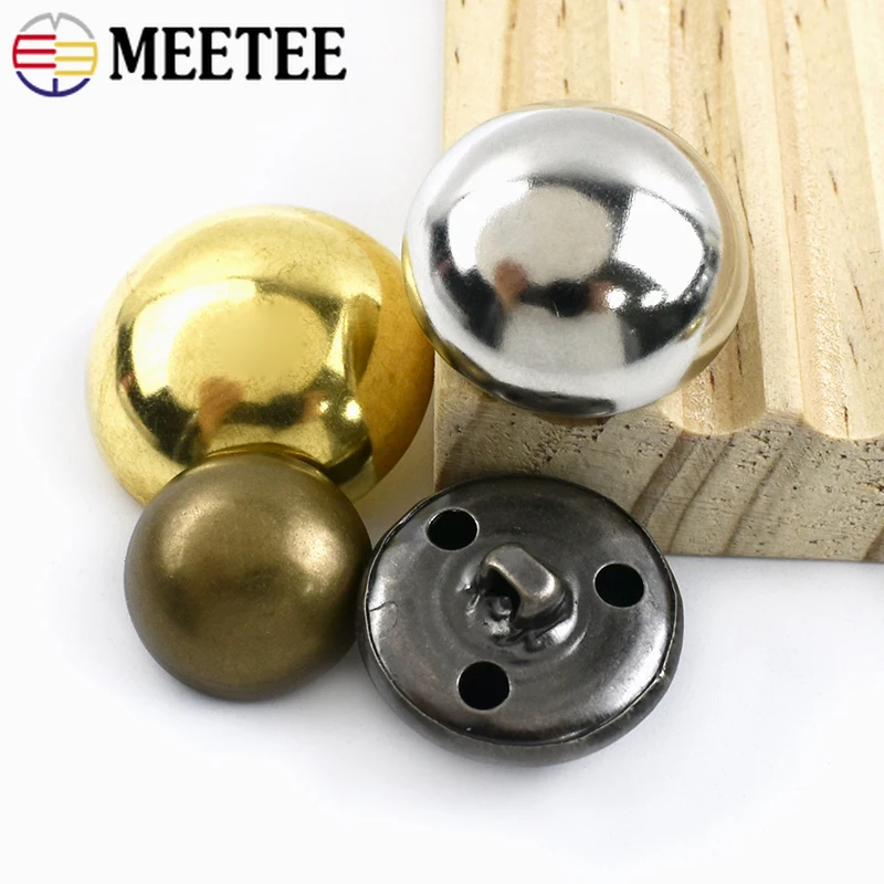 30 szt. retro Metalowe Guziki Mosiężne Złote Guziki Grzybek 10-28mm robić Odzieży Płaszcza Ozdobne Okrągłe Guziki Akcesoria robić Szycia DIY
