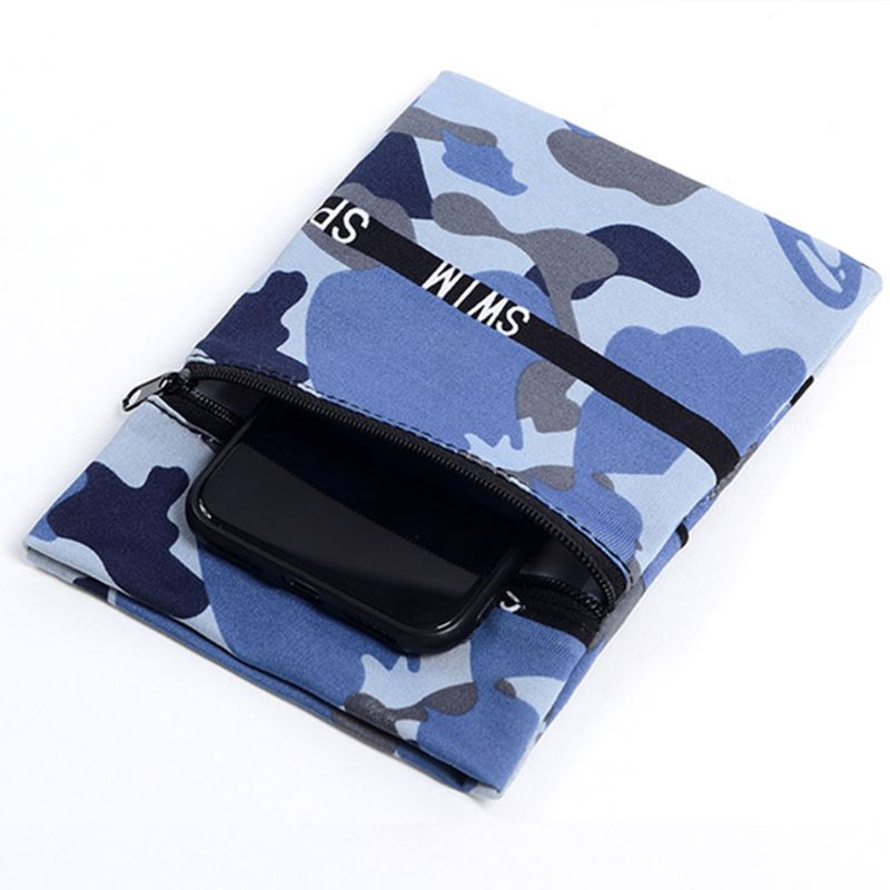 Outdoor Sports 2 Pocket Wrist Wallet Cell Phone Holder Multifunction Travel Running Ankle Pouch Sweatband Armband Case: C