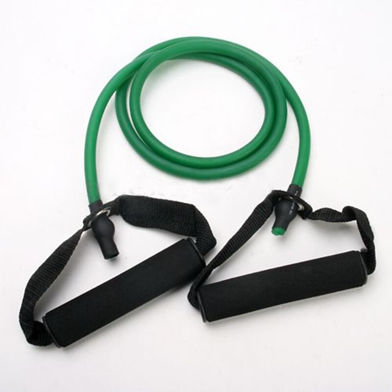 Exercise Resistance Bands Set Yoga Fitness Workout Stretch Heavy Duty Tubes: Green
