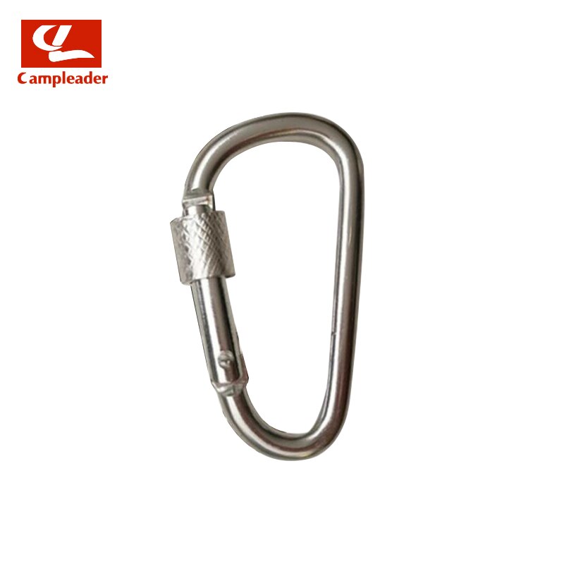 10 pcs 5 # D-type Aluminium Karabijnhaak Outdoor Security Sleutelhanger Zwart Zilver Lock Gesp Karabijnhaak Quickdraws CL282: Silver 10pcs