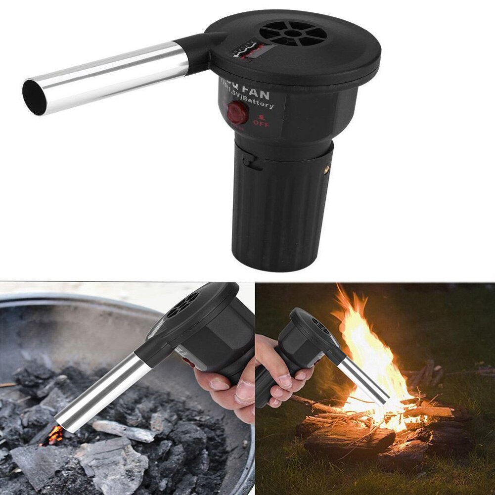 Fan Barbecue Electricity Picnic Safe Cooking Portable Outdoor Home Fireplace Air Blower