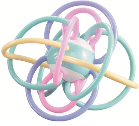 15cm Manhattan Ball Infant Toddler Soft Teether Rattle Hand Bell Education Toys for Child 0-12 Months Newborn Baby Development