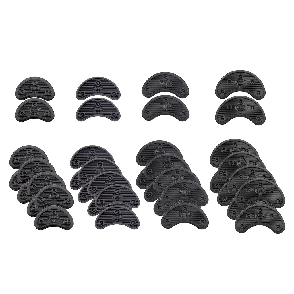 40x Black Rubber Shoe Heel Tips Sole Repair Shoes Repair Wear-resisting