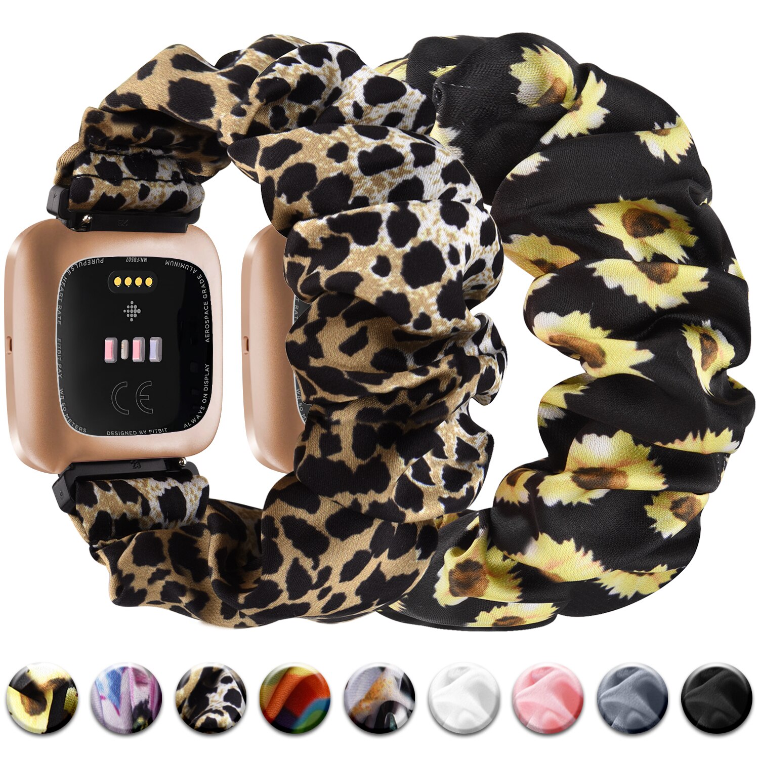Scrunchie Gummiband Band Für Fitbit Versa 2 Versa Lite Gurt Ersatz Stoff Uhrenarmbänder Weiche Armbinde Für Fitbit Versa 2