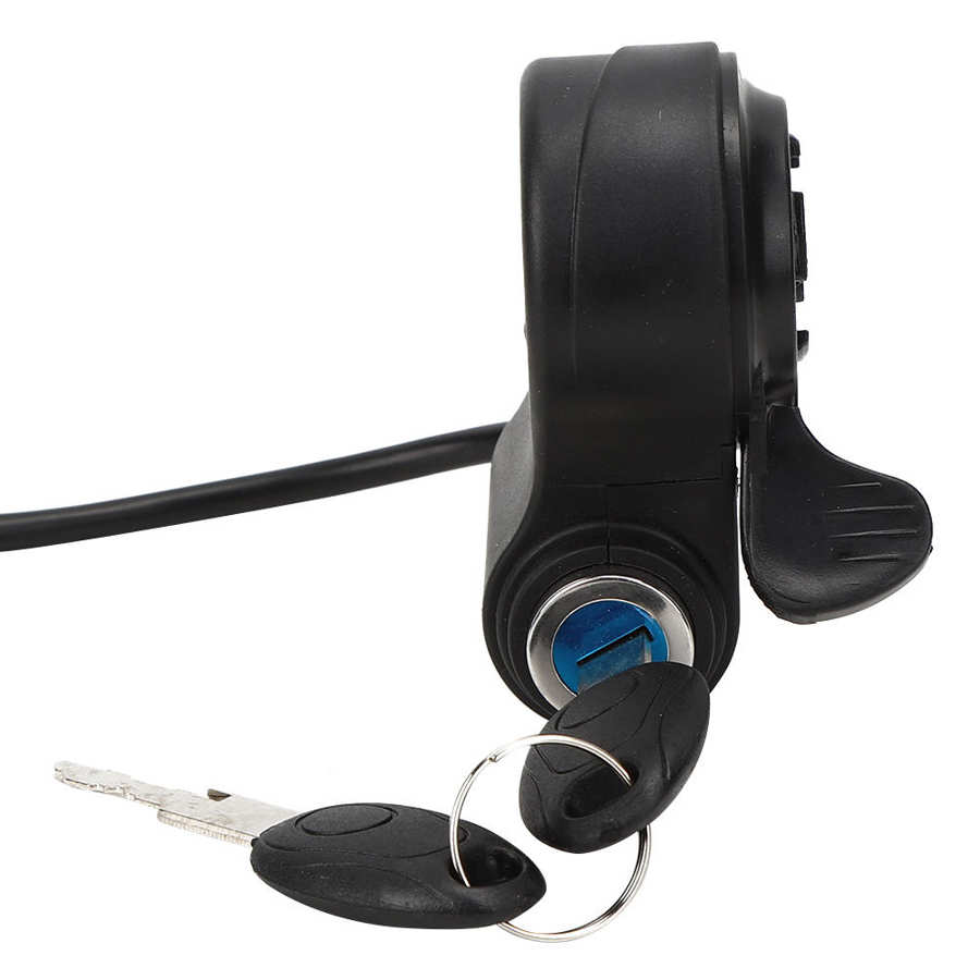 E-bike-bloqueo de llave de acelerador de 12V-99V, manillar de bicicleta eléctrica, Pulgar, acelerador, agarre