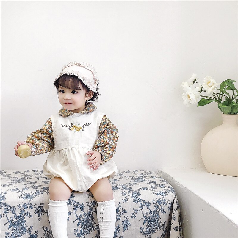 Lente Baby Meisje Bloemen Casual Lange Mouw Shirts Peuter Kids Leuke Turn-Down Kraag Tops Kleding