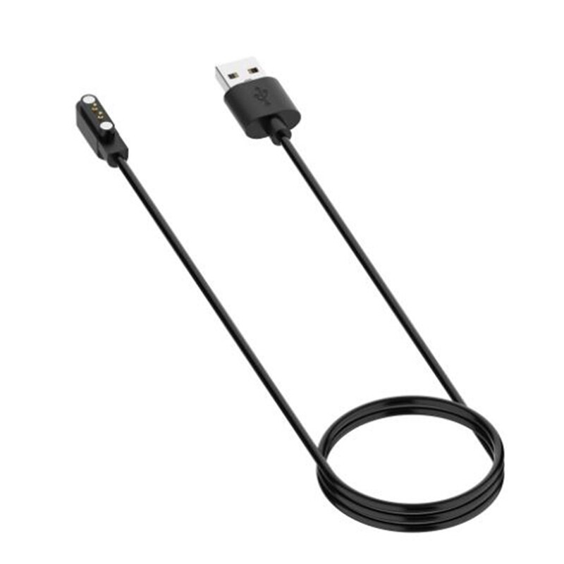 Caricabatterie di ricambio per lo smartwatch KSIX Titanium, base di ricarica Magnetico, connettore USB-A, cavo da 60 cm, bianco