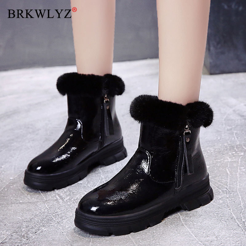 L-RUN Botas De Nieve Para Hombre Y Mujer, Forradas De Piel