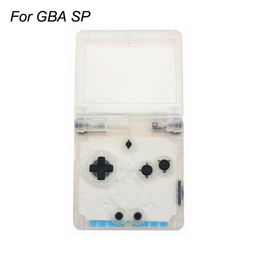 Yuxi transparente claro jogo de plástico escudo caso habitação capa para gameboy cor bolso avançado para gb gba sp gbc gbp game console: For GBA SP