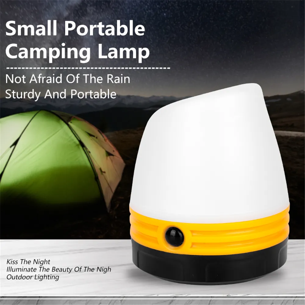 Linterna de Camping portátil de 5 LED, luz de emergencia para exteriores con gancho, equipo de Camping impermeable, bombilla, lámpara de tienda