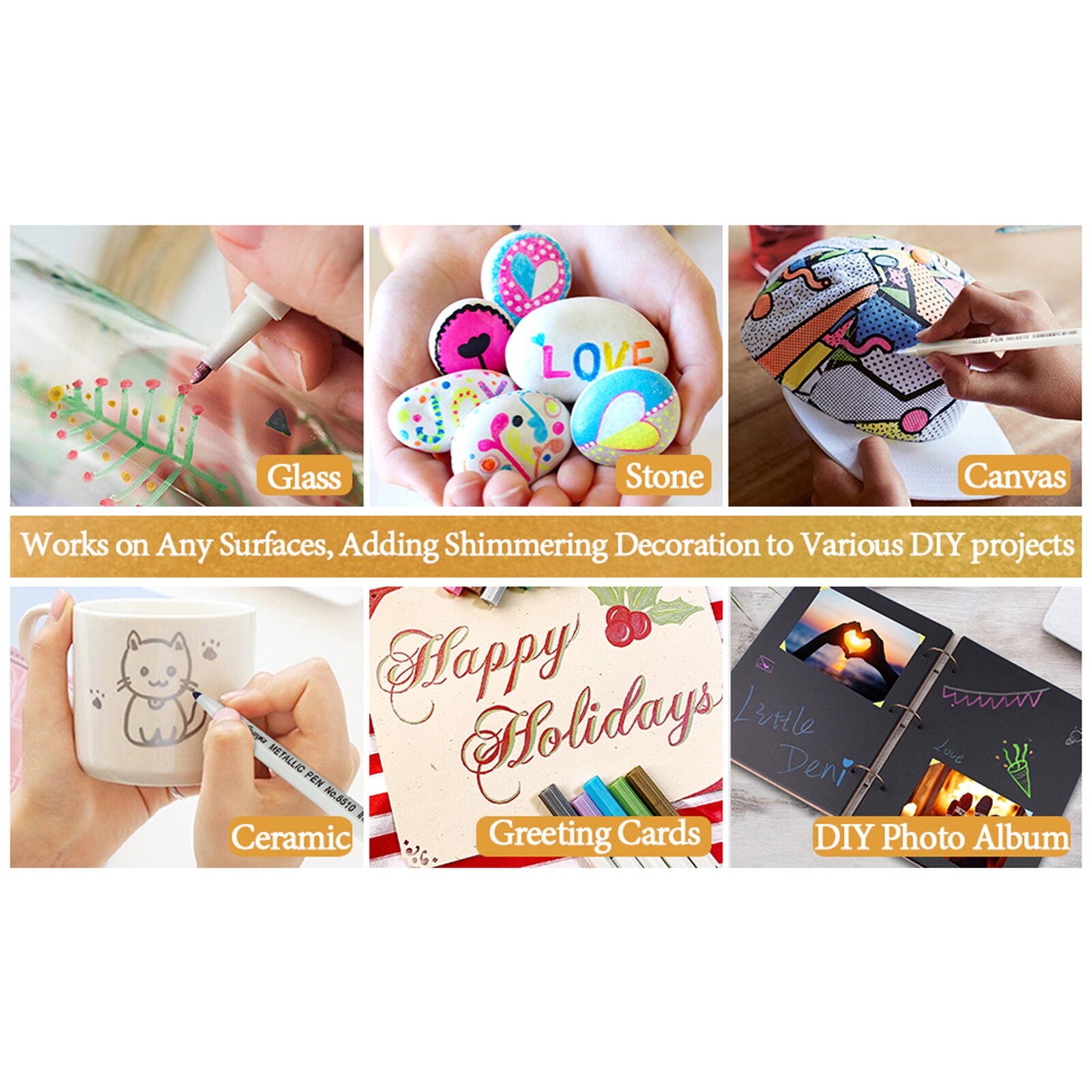 Diy Fotoalbum Metallic Kleur Pen 10/12/15/20/30-Kleur Graffiti Marker Pen Sneldrogend verf Pen Voor Card Ambachten Lbs