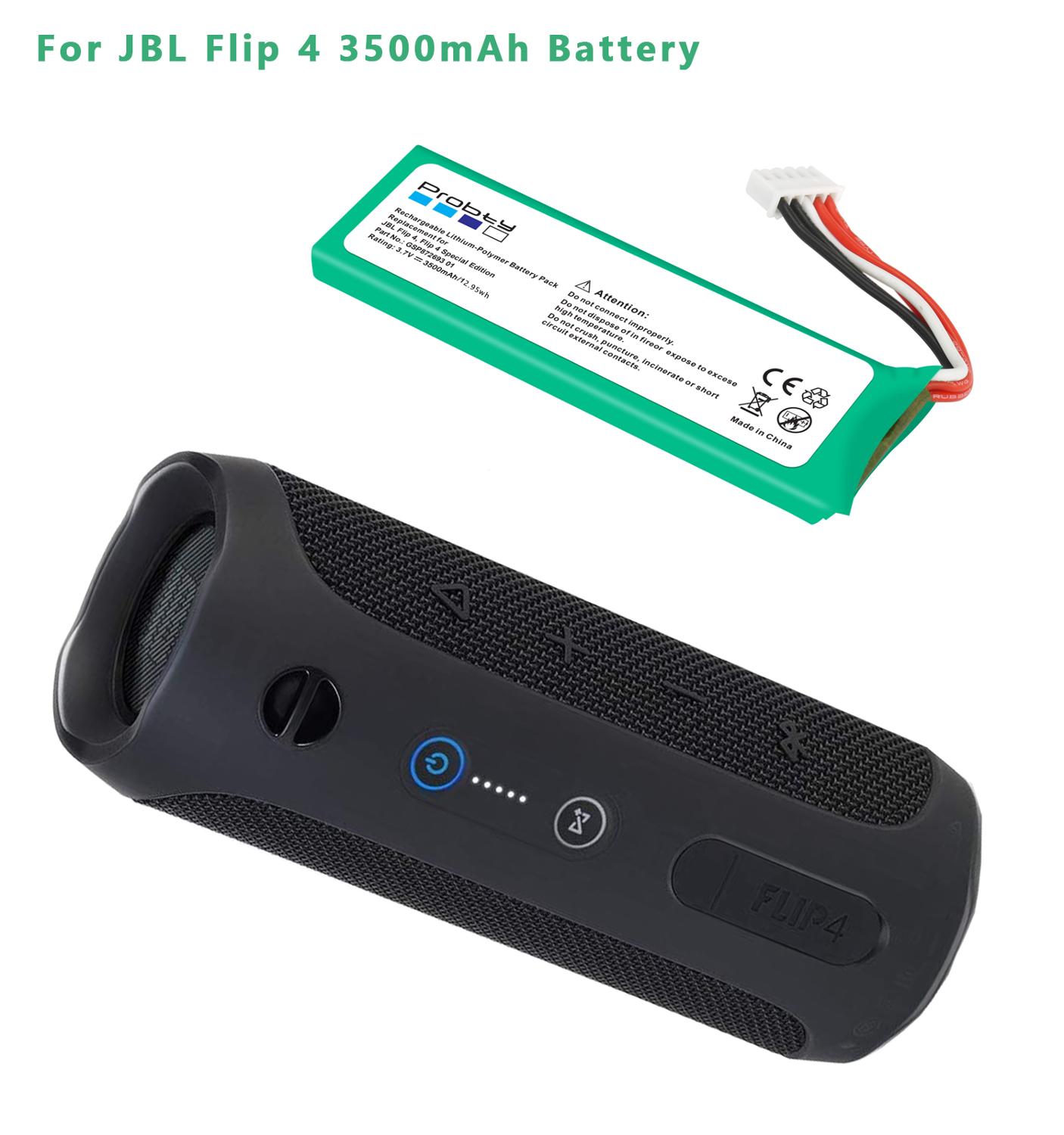 3.7V 3500mAh Battery GSP872693 01 Rechargeable Battery Pack for JBL Speaker Flip 4, Flip 4 Special Edition