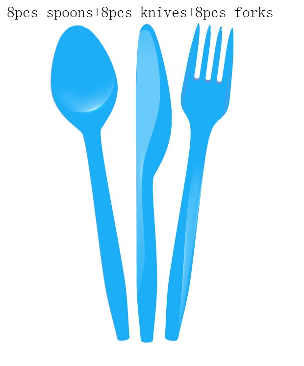 25Pcs Hawaii Summer Time Swimming Pool Fruit Happy Birthday Party Paper Photo Booth Props Kids Baby Shower Party Decorations: blue 8-8-8pcs