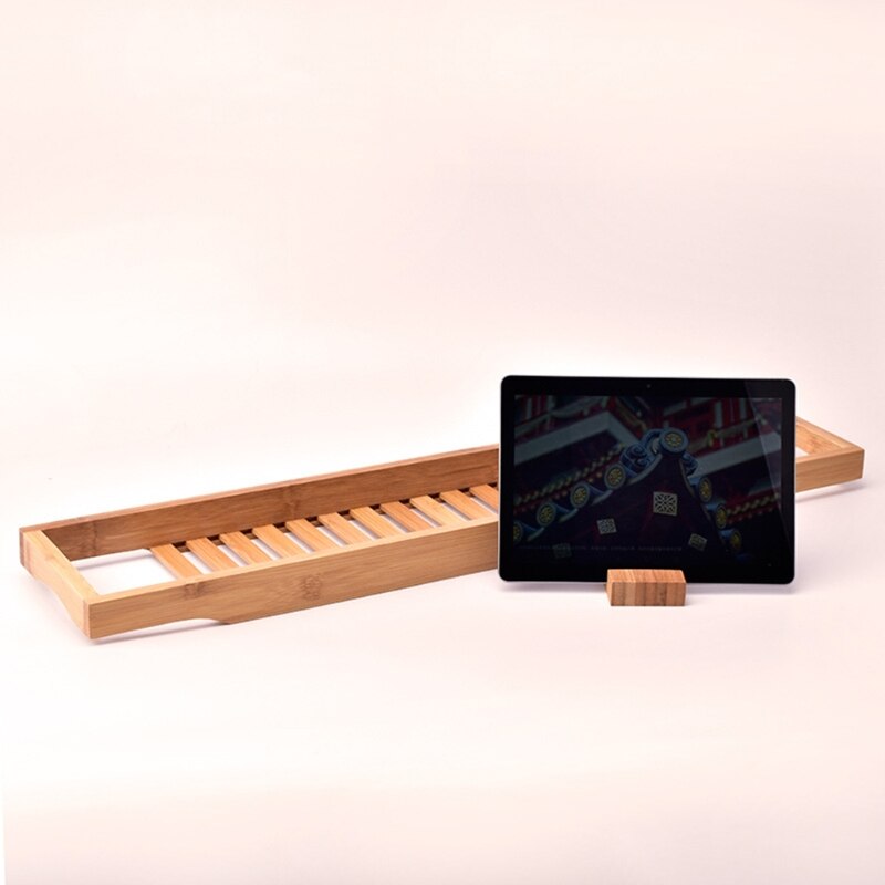 plateau de baignoire en bambou, organisateur de salle de bain douche, maison SPA support de rangement en bois pour livre porte-vin, accessoires de Table de bain